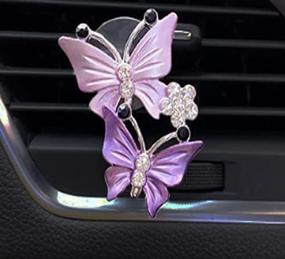 img 4 attached to Butterfly Aromatherapy Rhinestone Freshener Interior