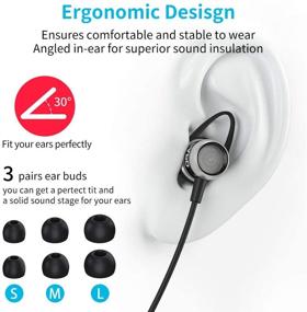 img 1 attached to 🎧 FAPO Lightning Earphones with MFi Certified Wired Earbuds, In-Ear Headphones with Built-in Microphone & Volume Controller - Compatible with iPhone 12, 11, X/Xs, 8P, 7P - Support for All iOS Systems