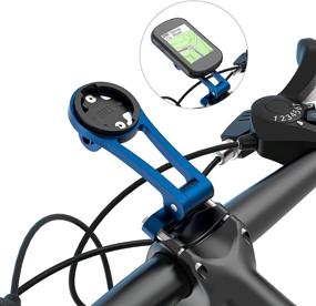 img 4 attached to 🚲 Adjustable Angle Bike Computer Mount with Flashlight Clip and Phone Holder - Ideal for Garmin, Wahoo, Cateye, Bryton - Bike Mount Accessories (Blue)