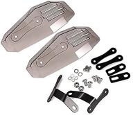 🏍️ gray universal handguards for motorcycles, scooters, pit bikes, off-road – hand guards, brush guards, handle protectors logo