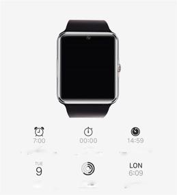 img 3 attached to Black GT08 Bluetooth Smart Watch with Camera and SIM Slot for iPhone and Android - Enhanced SEO