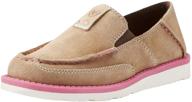 ideal comfort for little feet: ariat kids' cruiser slip-on shoe logo