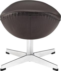 img 2 attached to 👌 Classy Comfort: Modway Glove Leather Ottoman in Brown – an epitome of refined luxury!