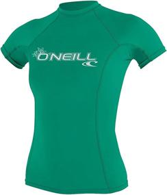 img 2 attached to 🌞 O'Neill Women's Basic Skins Short Sleeve Rash Guard with UPF 50+ for Enhanced Sun Protection