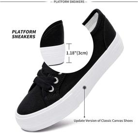 img 1 attached to 👟 Fashionable Women's Platform Sneakers for Stylish Walking Shoes