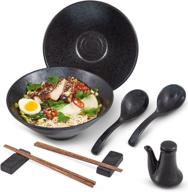 premium ceramic ramen bowl set логотип