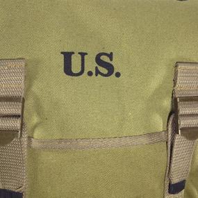 img 1 attached to ANQIAO Haversack Musette: Rugged Military Canvas Bag for Ultimate Durability