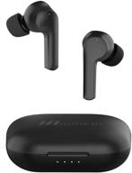 🎧 wireless earbuds, willful bluetooth earbuds with microphone, touch control, stereo sound, usb-c charge, waterproof, 40h playtime - in-ear earphones with charging case (black) logo