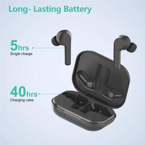 img 1 attached to 🎧 Wireless Earbuds, Willful Bluetooth Earbuds with Microphone, Touch Control, Stereo Sound, USB-C Charge, Waterproof, 40H Playtime - In-Ear Earphones with Charging Case (Black)