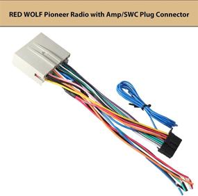 img 3 attached to 📻 RED WOLF Pioneer Radio Stereo Receiver Installation Wire Harness Amp/SWC Plug Connector for Ford F150 Escape Focus 2004-2013 & Lincoln 2006-2010 Town Car