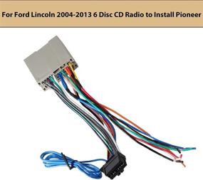 img 1 attached to 📻 RED WOLF Pioneer Radio Stereo Receiver Installation Wire Harness Amp/SWC Plug Connector for Ford F150 Escape Focus 2004-2013 & Lincoln 2006-2010 Town Car