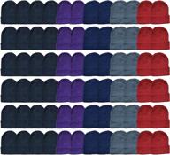 🧤 48 pack wholesale bulk winter thermal beanies skull caps & thermal gloves by yacht & smith – unisex логотип