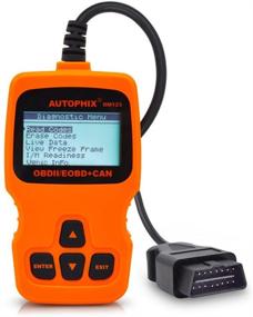 img 4 attached to OM123 Vehicle Car Fault Code Reader - TekkPerry Mini Portable LCD OBDMATE OBDII OBD2 EOBD+CAN Scan Scanner Tool Car Vehicle Auto Engine Trouble Analyzer Tester Diagnostic Code Scanner Tool Orange