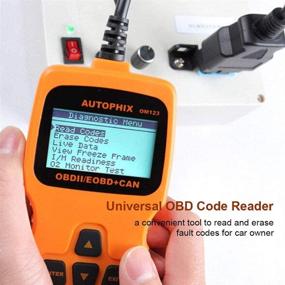 img 3 attached to OM123 Vehicle Car Fault Code Reader - TekkPerry Mini Portable LCD OBDMATE OBDII OBD2 EOBD+CAN Scan Scanner Tool Car Vehicle Auto Engine Trouble Analyzer Tester Diagnostic Code Scanner Tool Orange