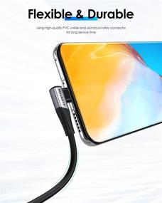 img 1 attached to 🔌 LENTION 10ft USB C Cable 9V/3A Fast Charging, 90-Degree Type A to Type C 27W Charger Cord Compatible with 2021-2018 New iPad Pro/Air, Samsung Galaxy S21 S20 S10 S10E S9 Plus, and More (Space Grey)