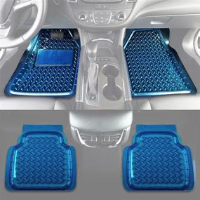 img 2 attached to August Auto All Weather Transparent Set Of 4Pcs Universal Fit Car Floor Mats Fit For Sedans