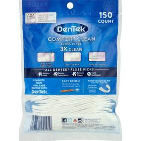 img 1 attached to 🦷 DenTek Comfort Clean Floss Picks Fresh Mint - 150 Ct (2-Pack)