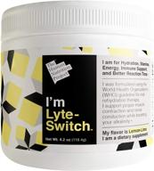lyte-switch: organic electrolyte powder | 95% iv strength | world health organization ors guidelines | no added sugar & artificial ingredients | keto electrolyte supplement logo