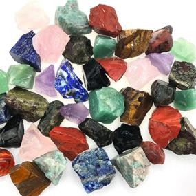 img 3 attached to 🪨 1 lb Bulk Rough Madagascar Stones Mix - Natural Raw Crystal Stones for Tumbling, Fountain Rocks, Decoration, Polishing, Wire Wrapping, Crystal Healing - Large 1-inch size