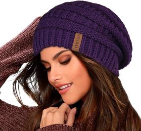 img 3 attached to 🧥 FURTALK Knit Beanie Hats: Warm Fleece-Lined Ski Skull Caps for Women and Men