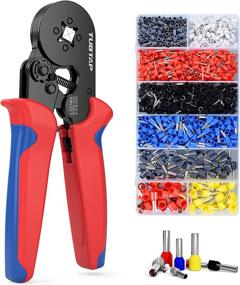 img 4 attached to 🔧 TUBTAP Ferrule Crimping Tool Kit, Self-adjustable Ratchet Wire Crimper Set AWG 23-7, with 1200PCS Wire Terminals & Connectors
