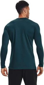 img 3 attached to 🔥 Stay Warm and Comfortable with Under Armour Men's ColdGear Fitted Crew Long Sleeve T-Shirt