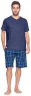 👕 ashford brooks men's pajama shorts t-shirt logo