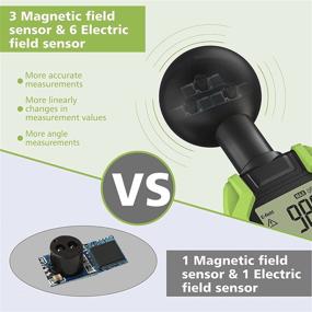 img 3 attached to Tadeto EMF Meter: 360° Measurement Detector with LCD Backlit Screen, 3 Chips & Flashlight – Ideal for Home, Office, Electric & Magnetic Field Detection, and Ghost Hunting