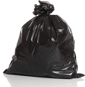 img 4 attached to 🗑️ Thick 2 Mil 95 Gallon Heavy Duty Trash Bags for Big Garbage Can, Liner, Container, Bin, Lawn Leaves, Outdoor Use | Size Black, 61" W 68" H | Pack of 25