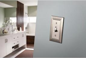 img 3 attached to 🔲 Franklin Brass W35220-SN-C Classic Architecture Double Toggle Switch Wall Plate/Switch Plate/Cover in Satin Nickel Finish