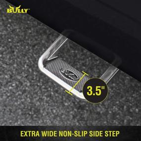 img 1 attached to Bully Universal Truck Coated Side Step Set - Polished (Set of 2): Ultimate Accessory for Trucks