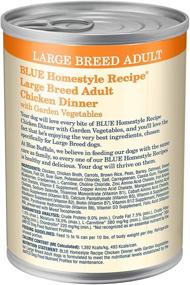 img 2 attached to 🐶 Blue Buffalo Homestyle Recipe Natural Adult Large Breed Wet Dog Food with Chicken - 12.5oz Can (Pack of 12)