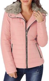 img 1 attached to Luvamia Womens Winter Quilted Outerwear