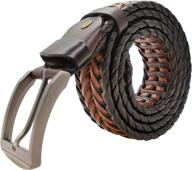 braided cowhide leather accessories and 👔 belts for men - comfortable, fashionable, and stylish logo