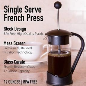 img 3 attached to ☕ Enhance Your Coffee Experience with the Clever Chef French Press Coffee Maker - Maximum Flavor Brewer with Superior Filtration, 2 Cup Capacity, in Sleek Black Design