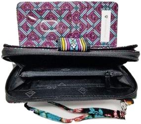 img 2 attached to Vera Bradley Iconic Wristlet Floral