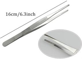 img 3 attached to Dohuge Tweezers Precision Culinary Stainless