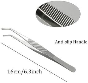 img 2 attached to Dohuge Tweezers Precision Culinary Stainless