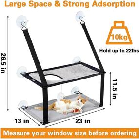 img 1 attached to Hammock Double Layered Windows Mounted Suction