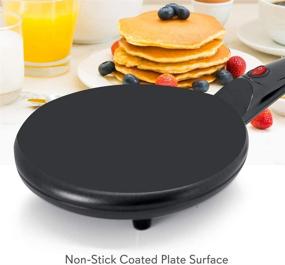 img 2 attached to NutriChef Electric Griddle Crepe Maker - Nonstick Pan Style Cooktop with Temperature Control for Kitchen Countertop - PKCRM08