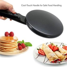 img 1 attached to NutriChef Electric Griddle Crepe Maker - Nonstick Pan Style Cooktop with Temperature Control for Kitchen Countertop - PKCRM08