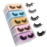 premium wholesale mixed lashes pack: 5 style 3d faux mink eyelashes 🔥 – 30 pairs charming natural look, fluffy volume, medium length, reusable soft false eyelashes logo