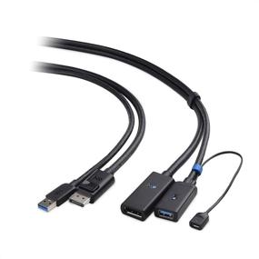 img 4 attached to Кабель Cable Matters 2 в 1 для VR-устройств 🔌 (черный, 5м/16.4 фута) - кабель для удлинителя DisplayPort и USB