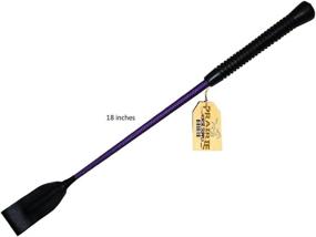 img 3 attached to 🐴 Deluxe 18 Inch Jump Bat Riding Crop: Fiberglass Shaft, Leather Slapper, Color Choice - Black, Blue, Green, Fuchsia, Pink, Purple, Red, or Yellow