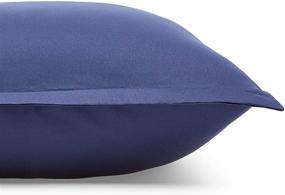 img 2 attached to 🛏️ Комплект ультра-мягкого синего покрывала от Amazon Basics - размер Full/Queen, материал микрофибра