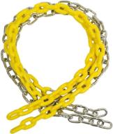 🌟 premium yellow coated swing set chain with sss logo sticker - 5 1/2' long | top choice for children's swing sets логотип