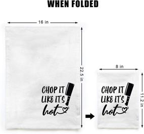 img 1 attached to Miracu Cute Kitchen Towels: Funny Christmas Gifts for Women Friends - Sets of 4 Punny Dish Towels