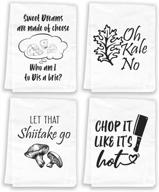 miracu cute kitchen towels: funny christmas gifts for women friends - sets of 4 punny dish towels logo