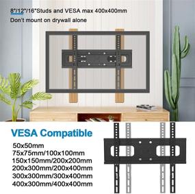 img 1 attached to 📺 Full Motion TV Wall Mount with Swivel, Tilt, and Height Setting - JUSTSTONE TV Mount for 28-65 Inch Flat & Curved TVs up to 121lbs, Max VESA 16x16 (400x400mm)