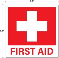 🩹 essential first aid stickers pack 10: must-have emergency medical labels logo